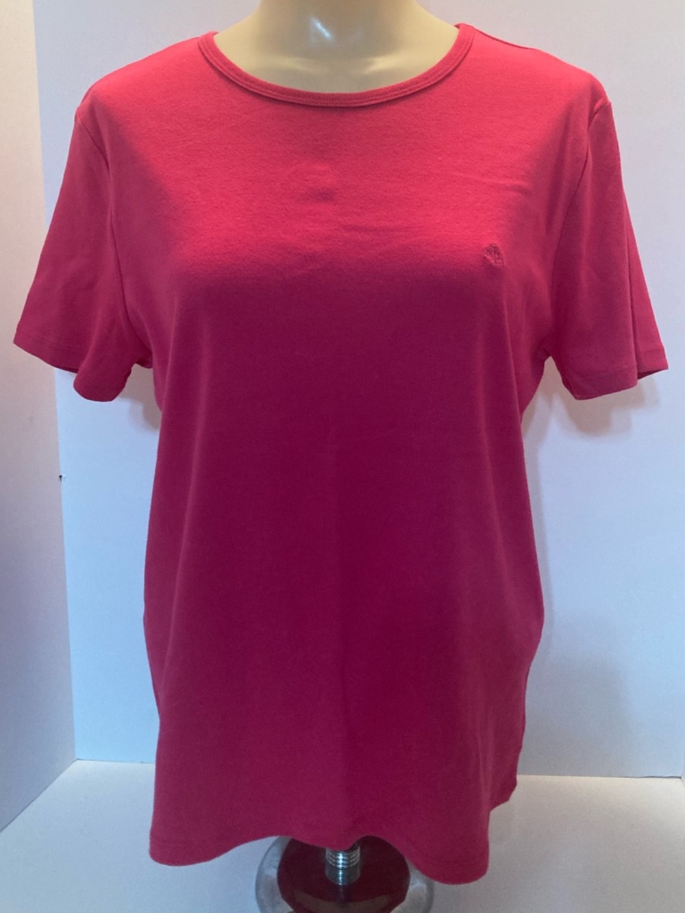 Classic Crewneck Women's Tee in Bright Pink. Item# SSct14